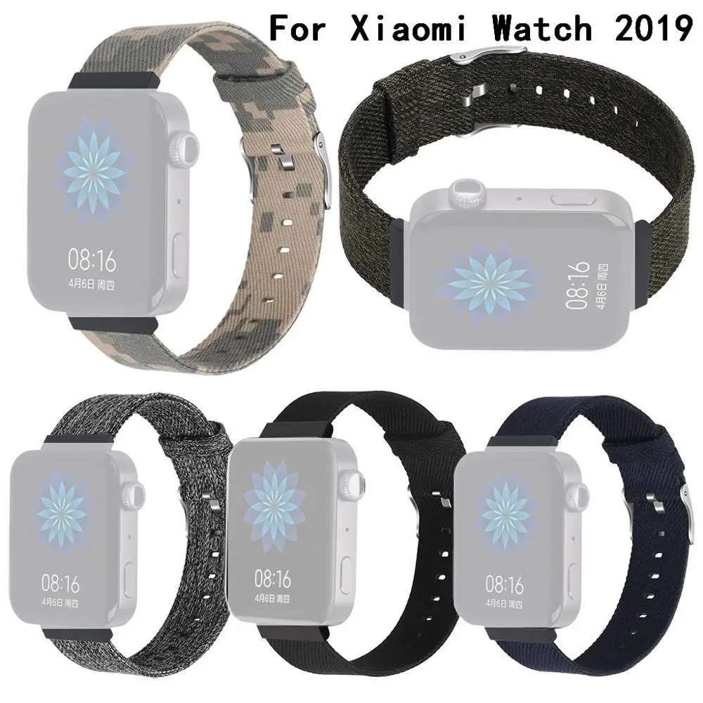 Роскошный холщовый ремешок для наручных часов Xiaomi mi Smart Watch 2019 аксессуары