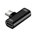 Разветвитель для наушников 2 в 1, USB C папа-папа, мама