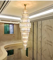 stair lamp crystal chandelier lighting stairs long chandeliers crystal suspension light living room stairs hotel lobby light