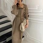 Женское трикотажное платье-водолазка, с длинным рукавом