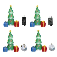 christmas inflatable model christmas tree gift box with light for garden lawn party decoration stake props toys household access