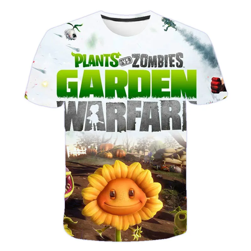 

3D printing funny plants and kids clothes t-shirts funny cartoon t-shirts boys girls street clothes polyester clothing