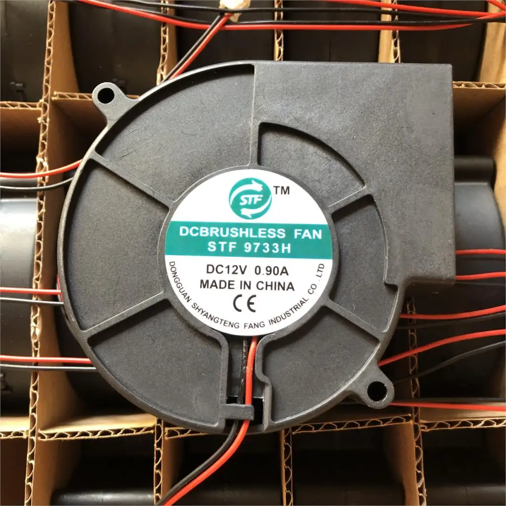Для STF 9733H DC 12V 0.90a 9733 2 проводной Вентилятор охлаждения 9 см 97*97*33 мм|Кулеры и системы