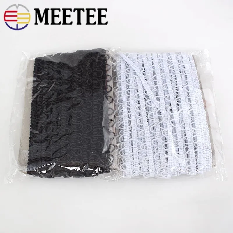 10 м Meetee u-волна кружевная отделка Лента многоножка плетеная кружевная лента с закругленным краем DIY шитье свадебное платье с петлями аксессуары для одежды