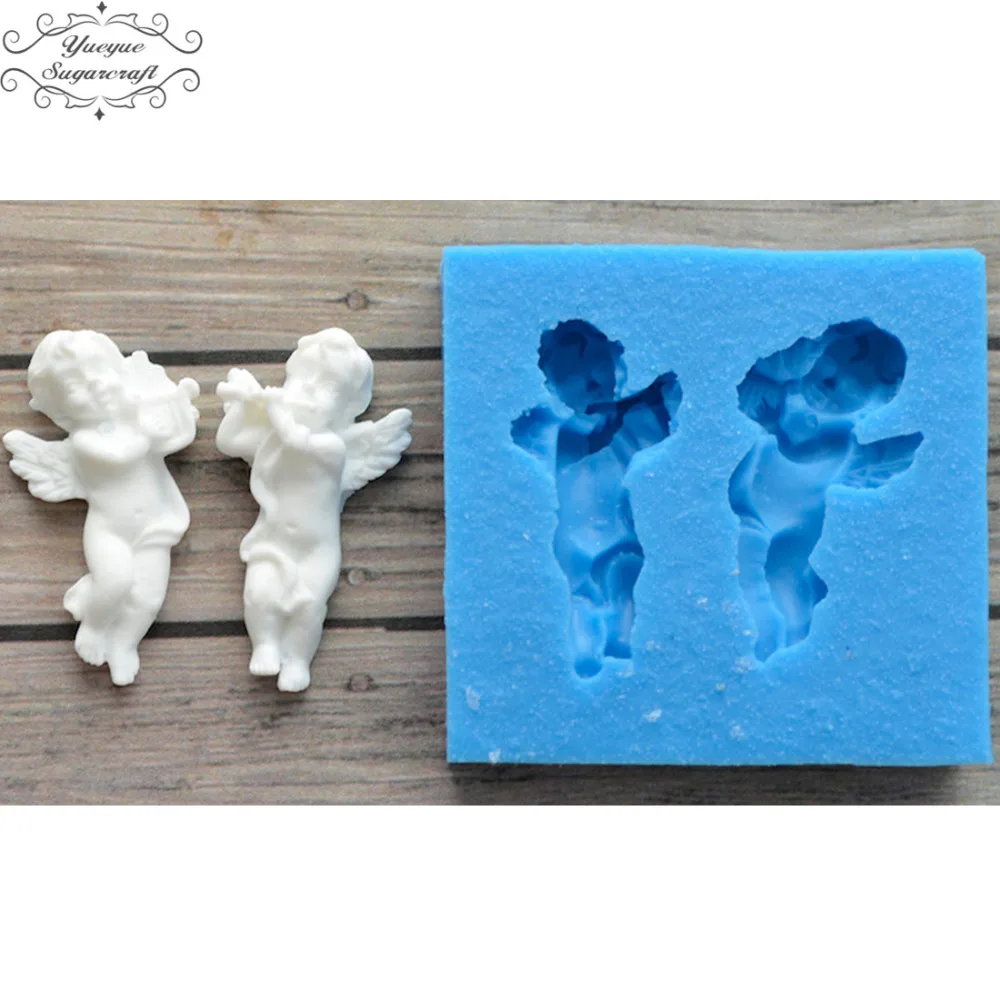 CK-SM-2072 Yueyue Sugarcraft Angel baby силиконовая форма помадка форма для украшения торта инструменты форма для шоколадной мастики - Цвет: CK-SM-2072