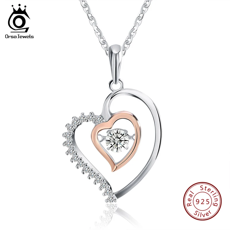 ORSA JEWELS 925 пробы серебряные женские серьги в форме сказочного эльфа, серьги-гвоздики в форме угловых крыльев, серебряные ювелирные изделия Brincos OSE97