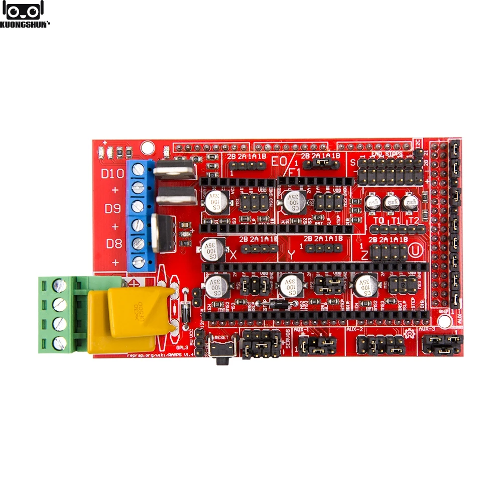 1 шт. панель управления для 3D-принтера Mega 2560 R3 + RAMPS 4 5 DRV8825 переносной привод