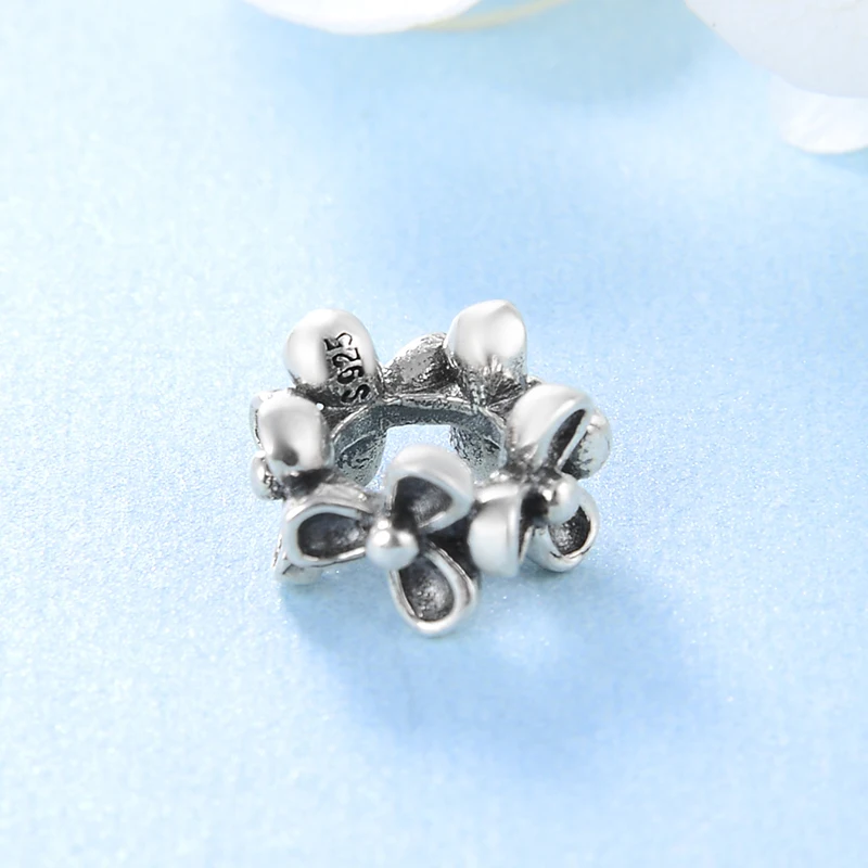 Маленькие и стильные ажурные бусины из серебра 925 пробы сделай сам подходят для