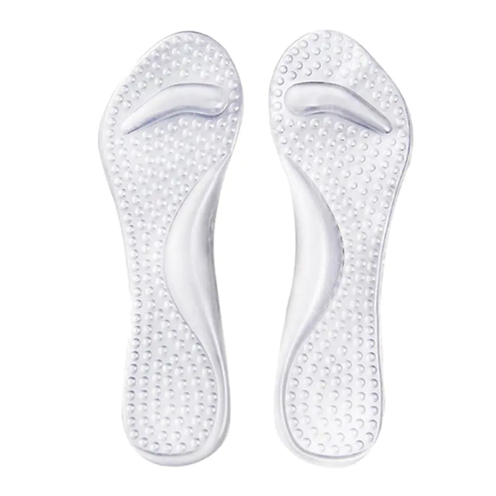 

Clear Silicone Gel Massage Arch Support Insoles Orthotic Flatfoot Prevent Foot Cocoon High Heels Shoes Pad Feet Care Tools Women