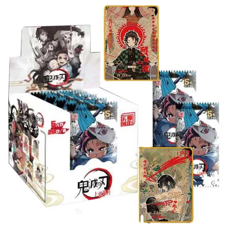 Juego de mesa para cartas Demon Slayer Tcg, juego Original de 4 estilos, juguetes de navidad, regalos para ni&ntilde;os-3