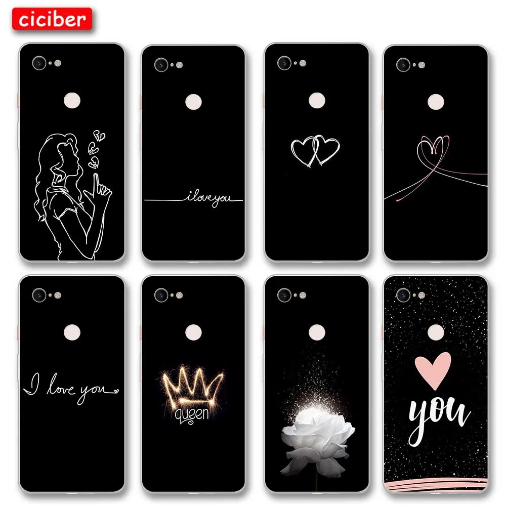 

Heart Love Lotus Phone Case For Google Pixel 4 5 3 2 XL Cover for Pixel 3a 4a XL Soft Silicone TPU Shockproof protect Back Funda