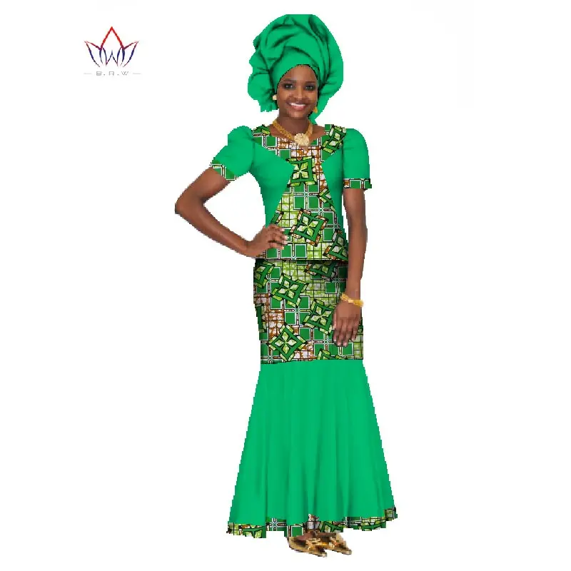 Летнее женское платье традиционная африканская Женская одежда из 2 предметов