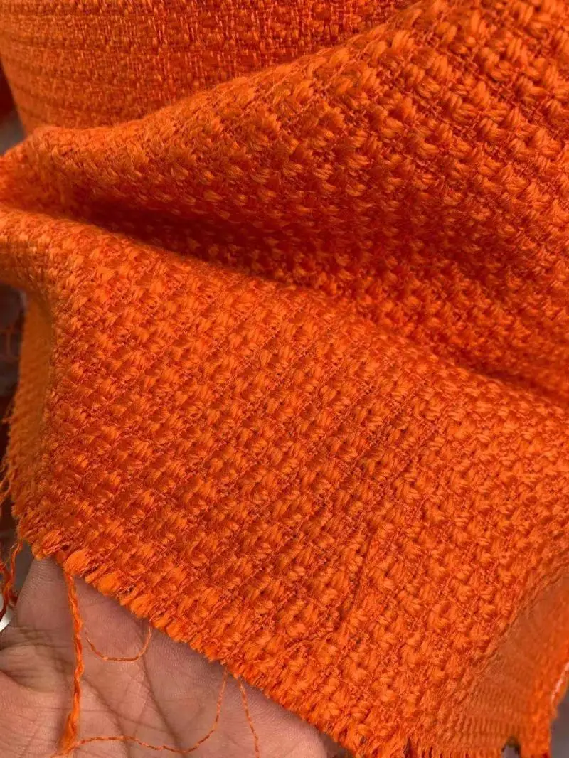 Бесплатная доставка оранжевый окрашенный ананас зернистая шерстяная ткань
