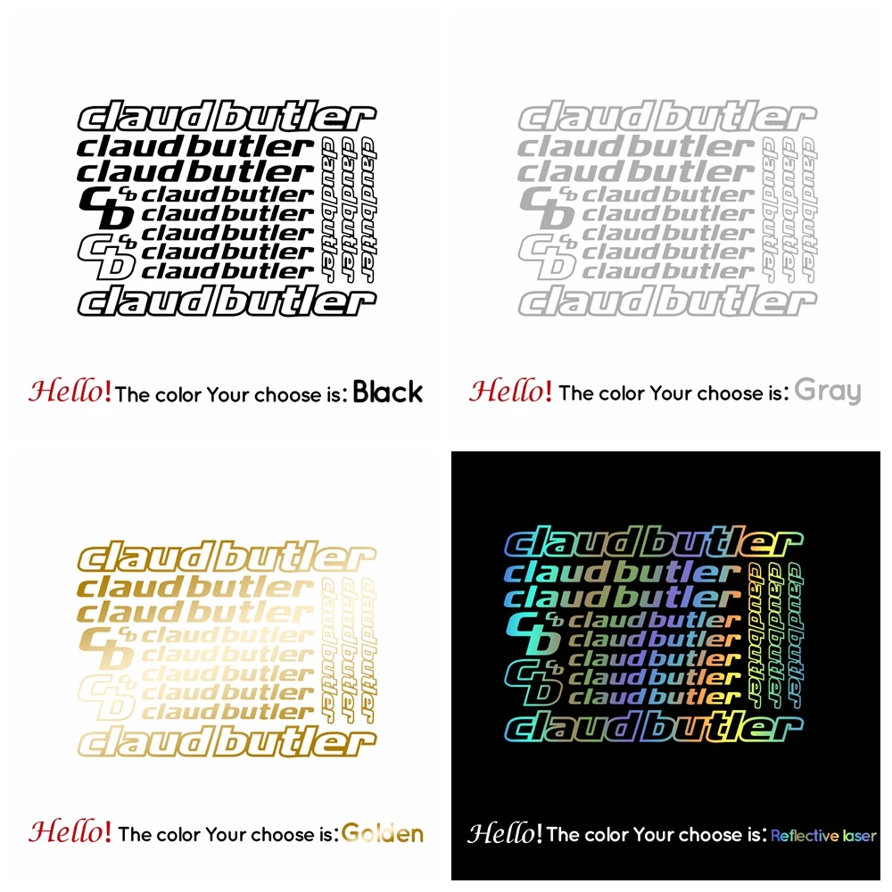 

Compatible Claud Butler Vinyl Decal Stickers Bike Frame Cycle Cycling Bicycle