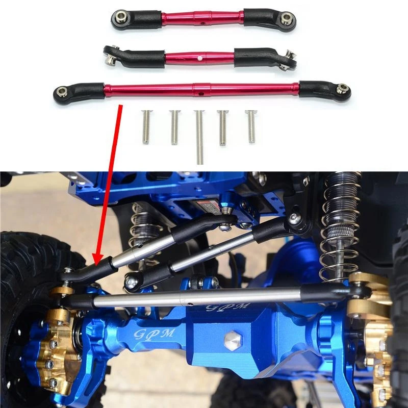 

1set for TRAXXAS TRX4 Defender G500 TRX6 G63 Front and Rear Teeth Adjustable Front Steering & 10Pcs Unassembled Link Rod