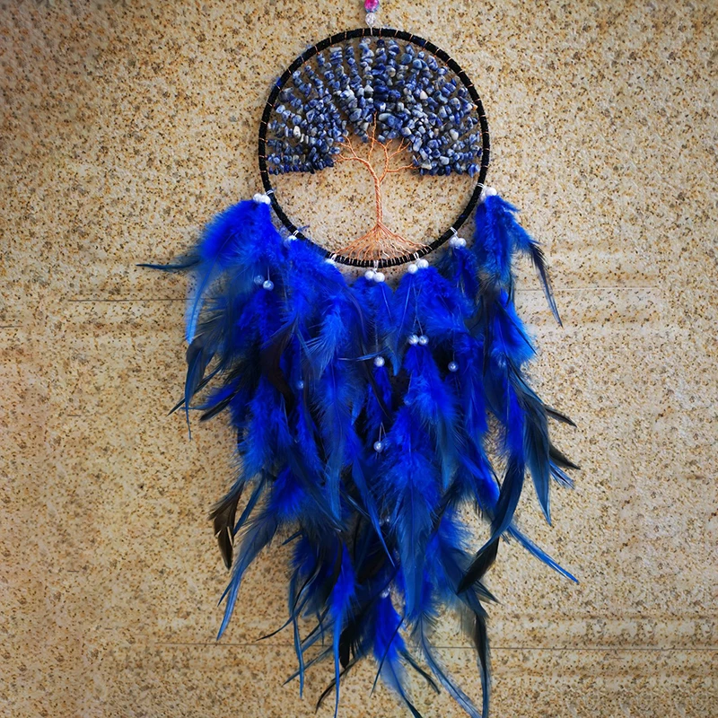 

Handmade Dreams Catcher Pendant Ornaments National Feather Tree of life Dreamcatcher Wall Hanging Girl Gifts Room Decor