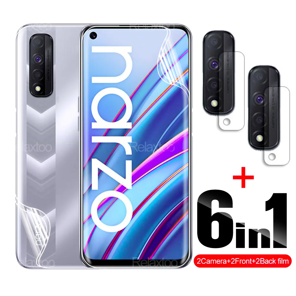 

Передняя + задняя Гидрогелевая пленка для Oppo Realme Narzo 30 4G