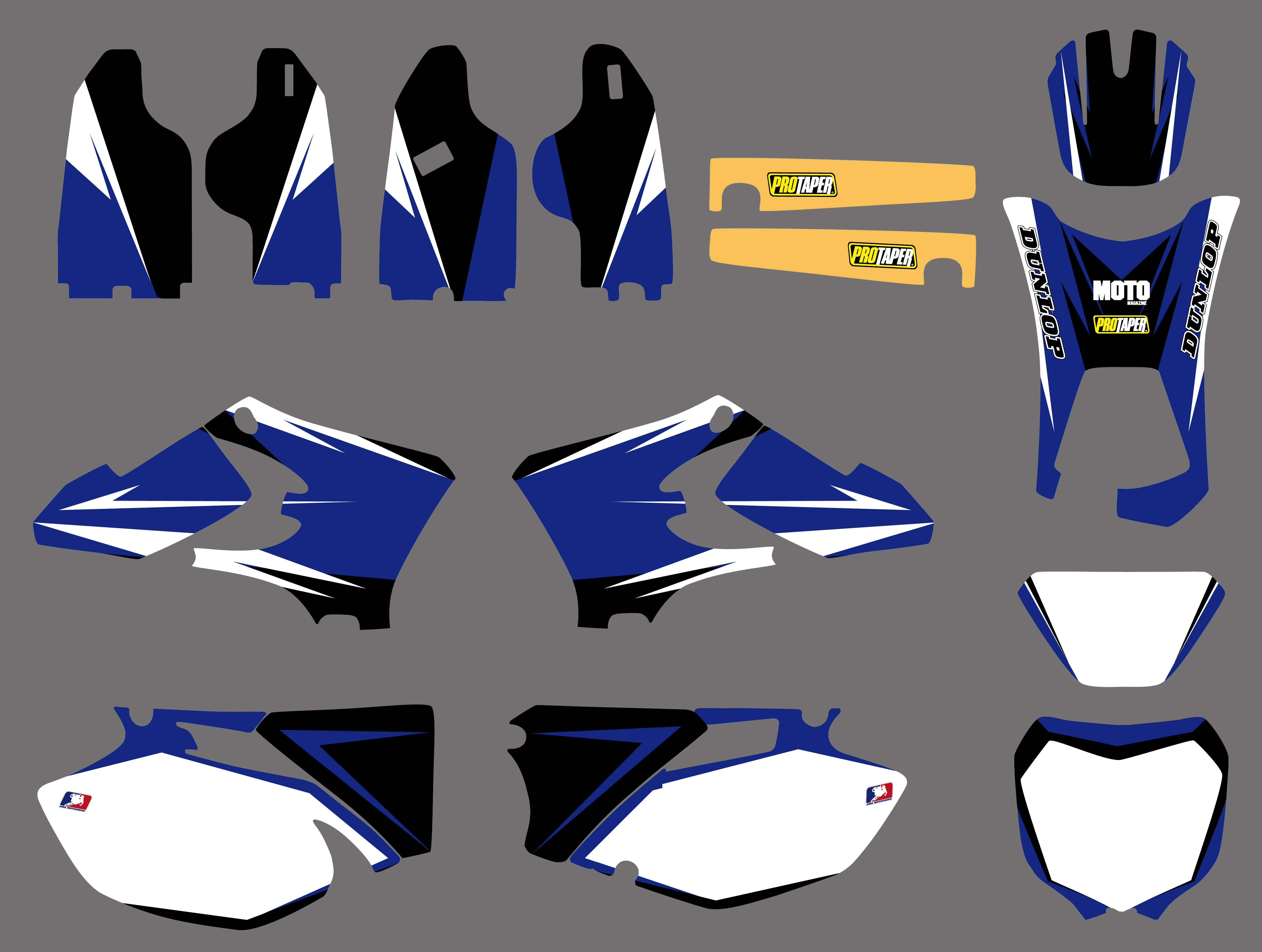 0500 синий новая команда графики фоны наклейки для Yamaha WR250F WR450F 2005 2006 WR 250F 450F WR250 WR450