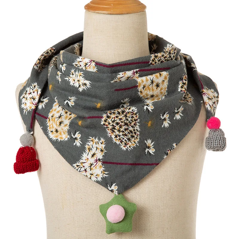 Шарф детский осенне-зимний мягкий треугольный |