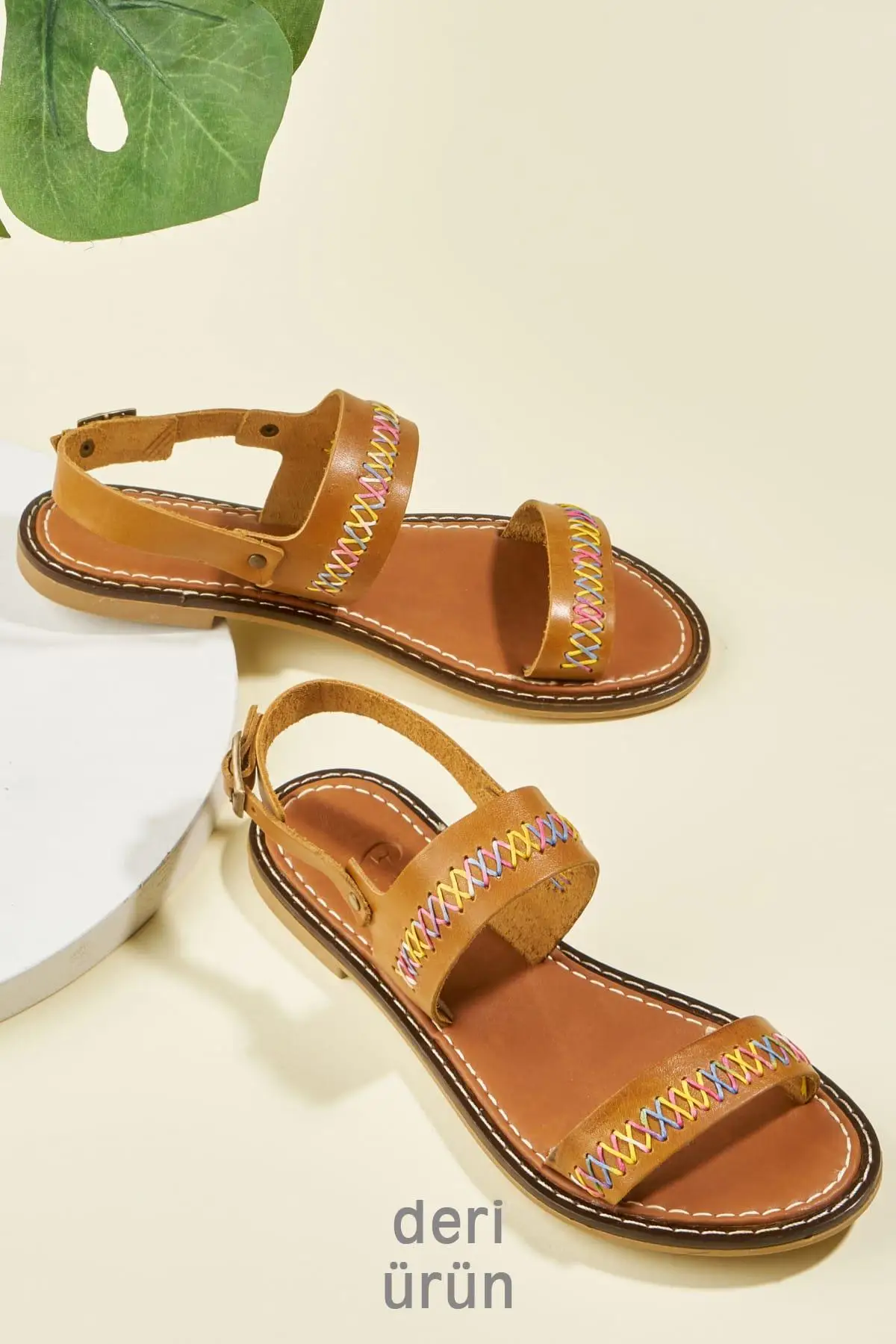 Бемби натуральная кожа загар женские сандалии H0602809403|Боссоножки и сандалии| |