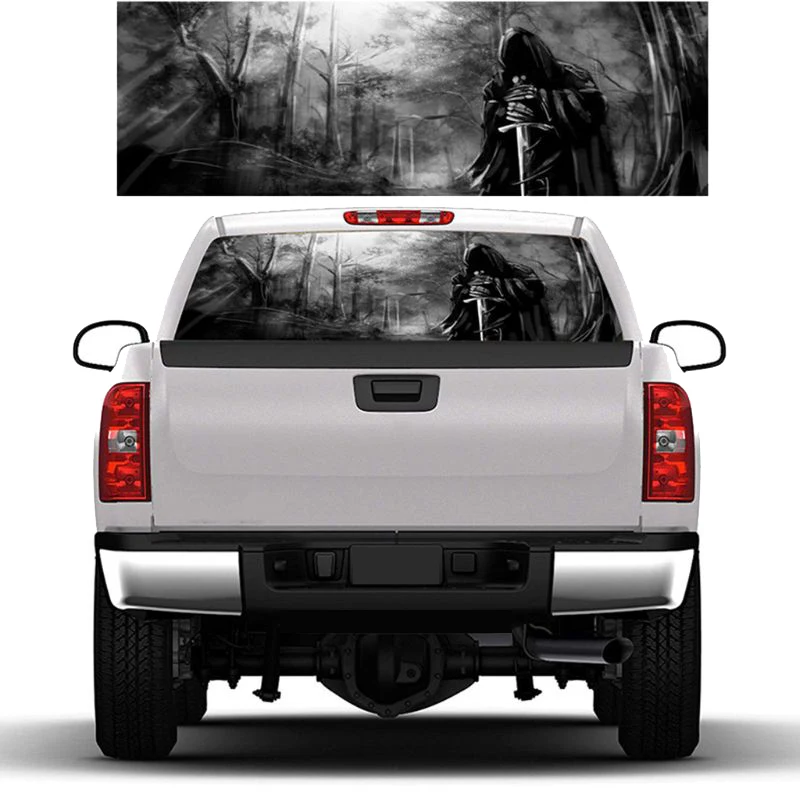 

Dead Forest for Truck Jeep Suv Pickup 3D Rear Windshield Decal Sticker Decor Rear Window Glass Poster 57.9 x 18.1 Inch