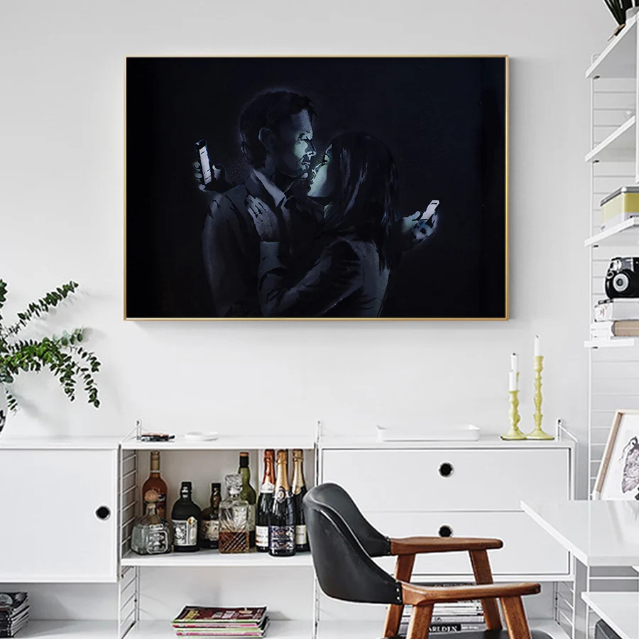 Любовь Бэнкси ПЕЧАТЬ Плакаты абстрактные настенные картины для гостиной Декор