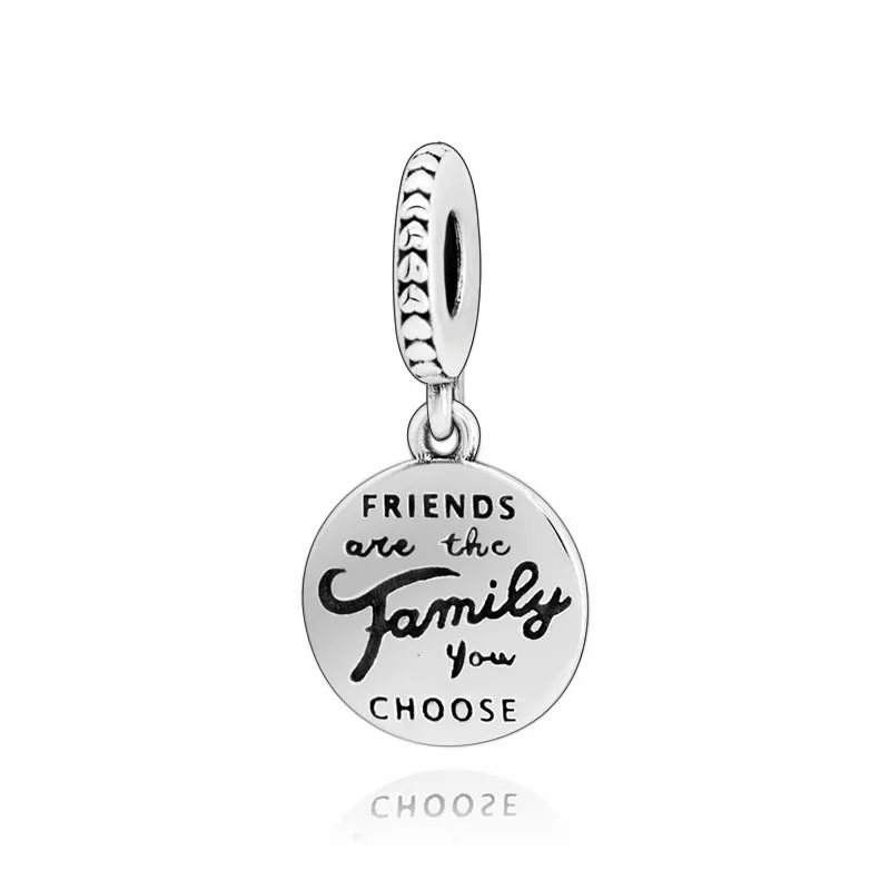 Бусины высокого качества подвески в виде друзей и семьи подходят для