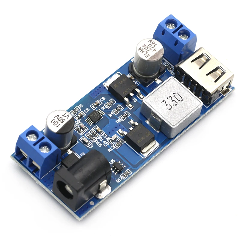 Заменить LM2596S DC 24V/12 В до 5 пост 5A Шаг вниз Питание понижающий преобразователь
