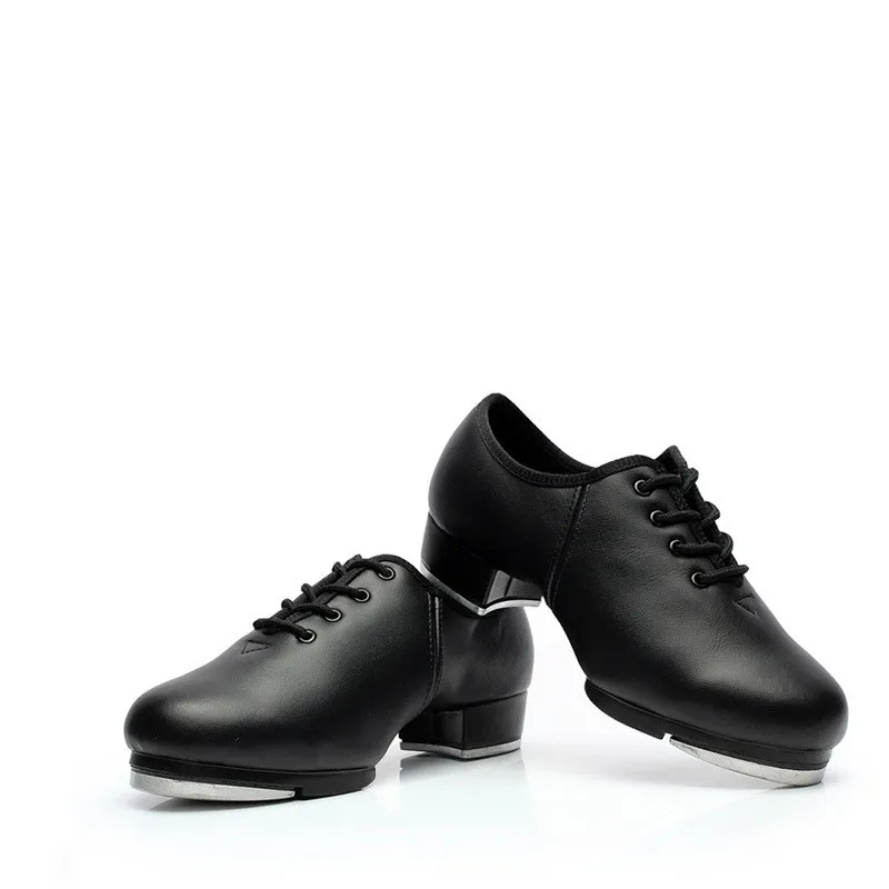 

Adult Sports Dance Shoes Children Performance Tap Dance Shoes Soft Sole Imitation Leather Shoes Women Sneakers Dance Shoes