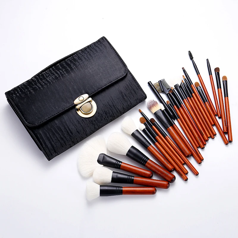 Набор кистей для макияжа профессиональные косметические кисти бровей пудры