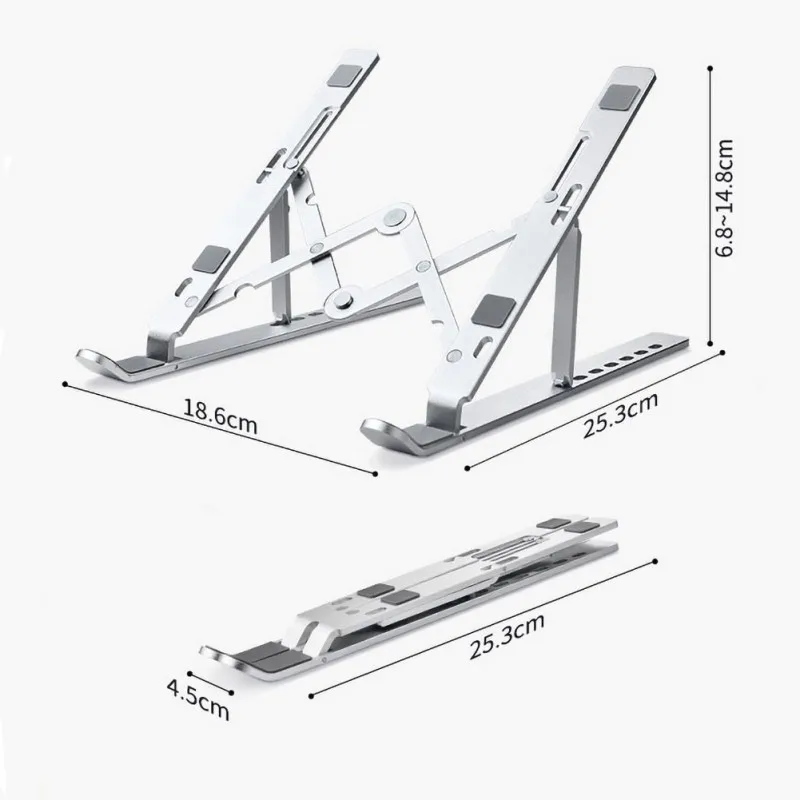 

Portable Laptop Stand Holder For Macbook Air Pro Aluminum alloy Notebook Support Holder PC Computer Stand Cooling Bracket