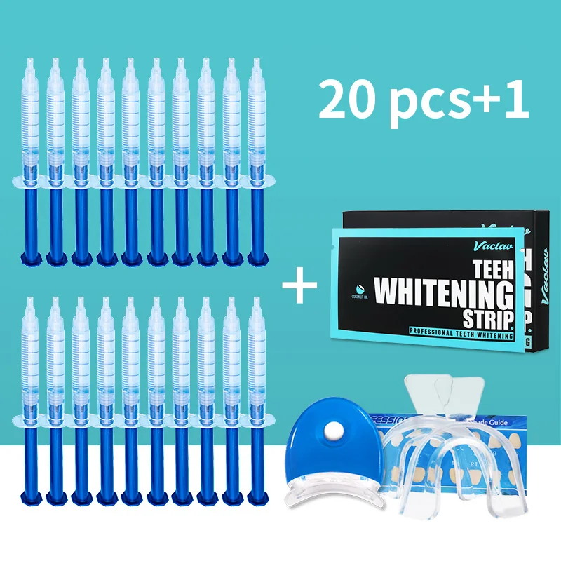 

7Pair Teeth Whitening Stripes+Teeth Whitening Kit with LED Light
