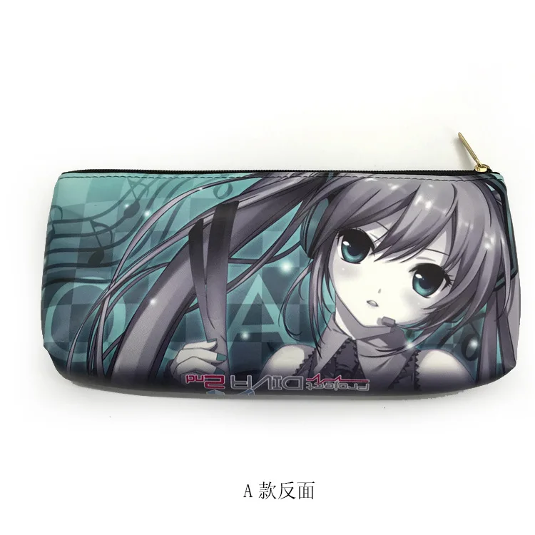 Новые квадратные пеналы-карандаши Hatsune Miku пеналы Студенческая сумка для канцелярских принадлежностей Коробка-карандаш с рисунком Прекрасный Косметический футляр для косметики для девочек