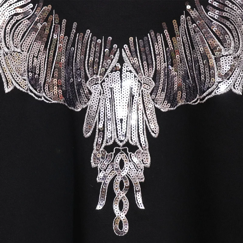 Женский джемпер с вышивкой и блестками трикотажный комплект из двух предметов