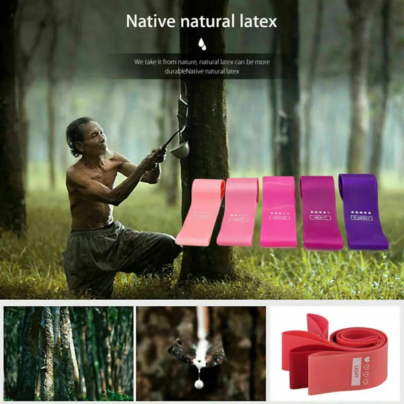5 шт. набор эластичных лент для занятий йогой | Спорт и развлечения