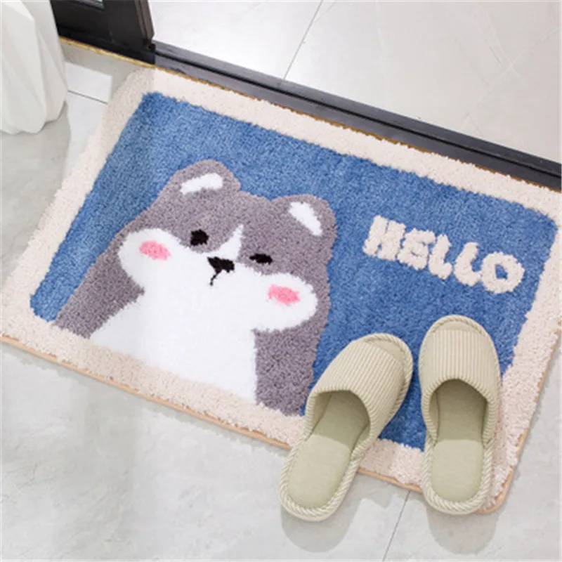 Мультяшный семейный ковер для ванной комнаты напольный коврик двери туалета