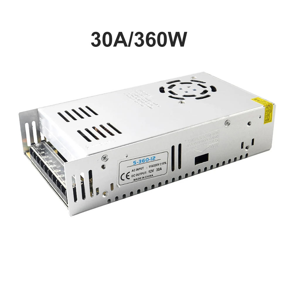DIDIHOU DC 12V светильник ing трансформаторы импульсный источник питания Модуль Драйвер адаптер светодиодные ленты светильник - Цвет: 12V 30A
