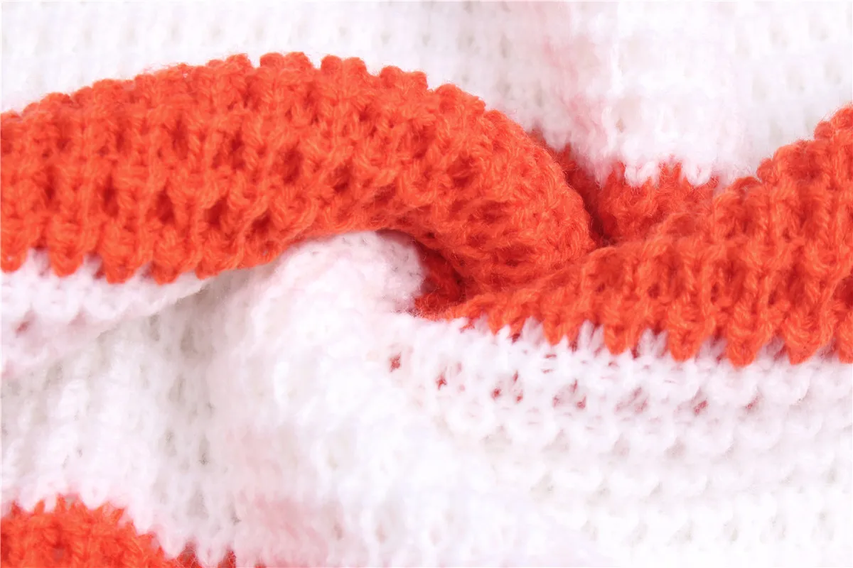 

Ladies Autumn Winter Sweater Women Jumper Top Striped Casual Warm Knitted Loose Female Pull Knitwear Korean Style