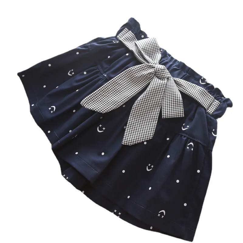 Summer Children Kids Girls Shorts Skirts Skorts Bowknot Waistband Cotton for Fashion Clothing | Детская одежда и обувь