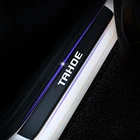 Автомобильные аксессуары, Виниловая наклейка из углеродного волокна, защитная Накладка на порог автомобиля для Chevrolet Tahoe