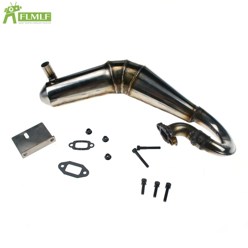 Бесшумная выхлопная труба R2 (материал из нержавеющей стали) подходит для 1/5 Losi 5ive T