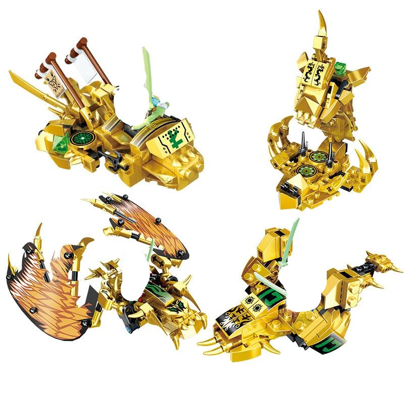 4in1 2020 Ninja TV series Golden Dark Bat Pterodactyl Dragon Season13 Ball Building Blocks Classic Model Sets Bricks Kids Kits | Игрушки и