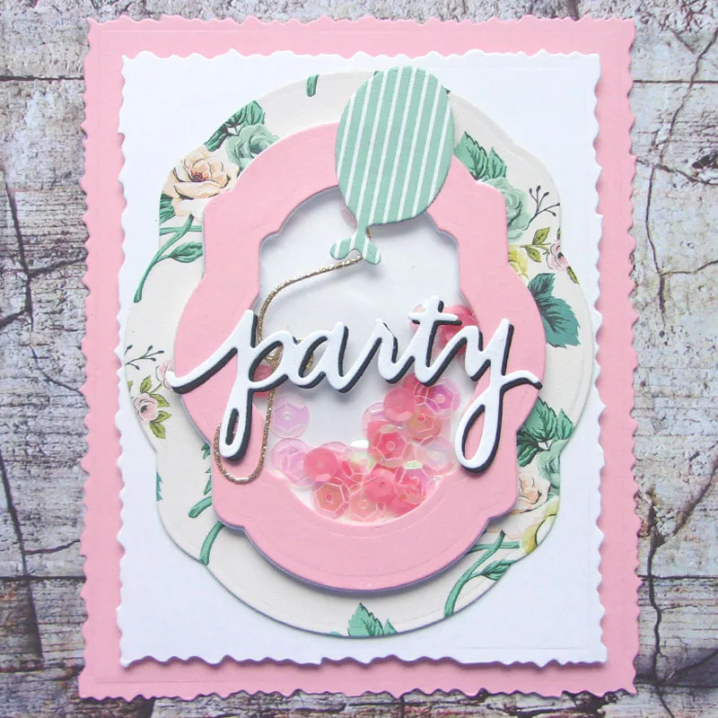 Сюрприз создание 3-Set комбинации штампы торт вечерние и праздновать xoxo Cardmaking& Скрапбукинг