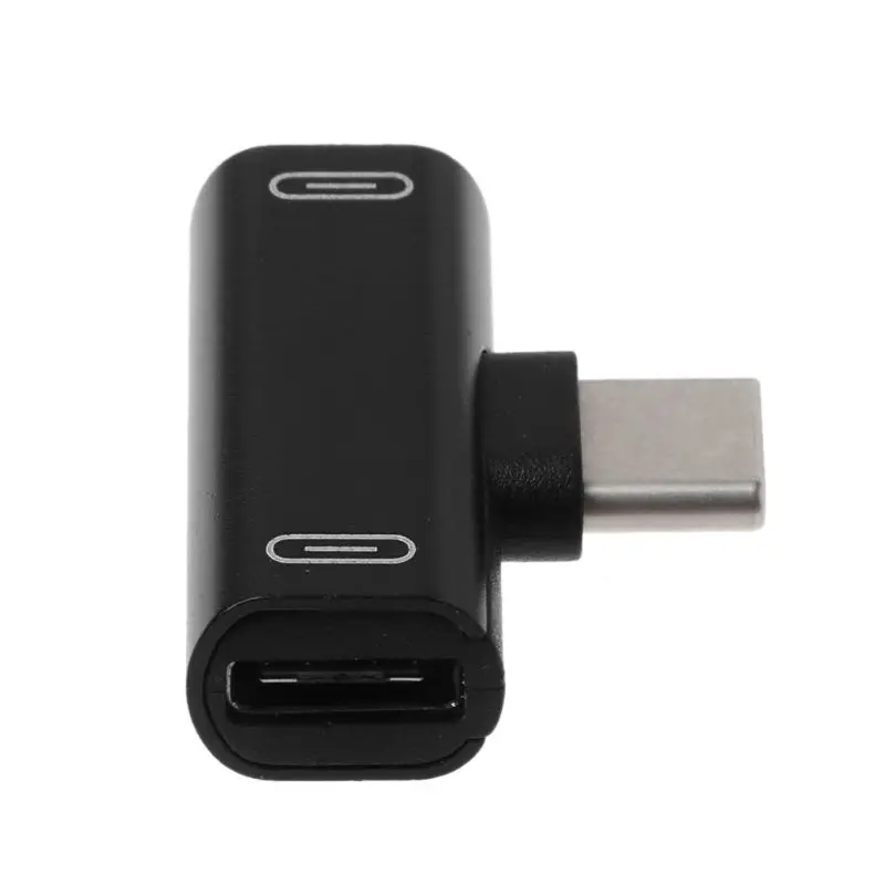 Dual Type C USB-C Earphone Headphone Audio Charging Charger Adapter Splitter Convertor For Xiaomi 6 6X 8 Note3 Mix 2 Huawei | Мобильные