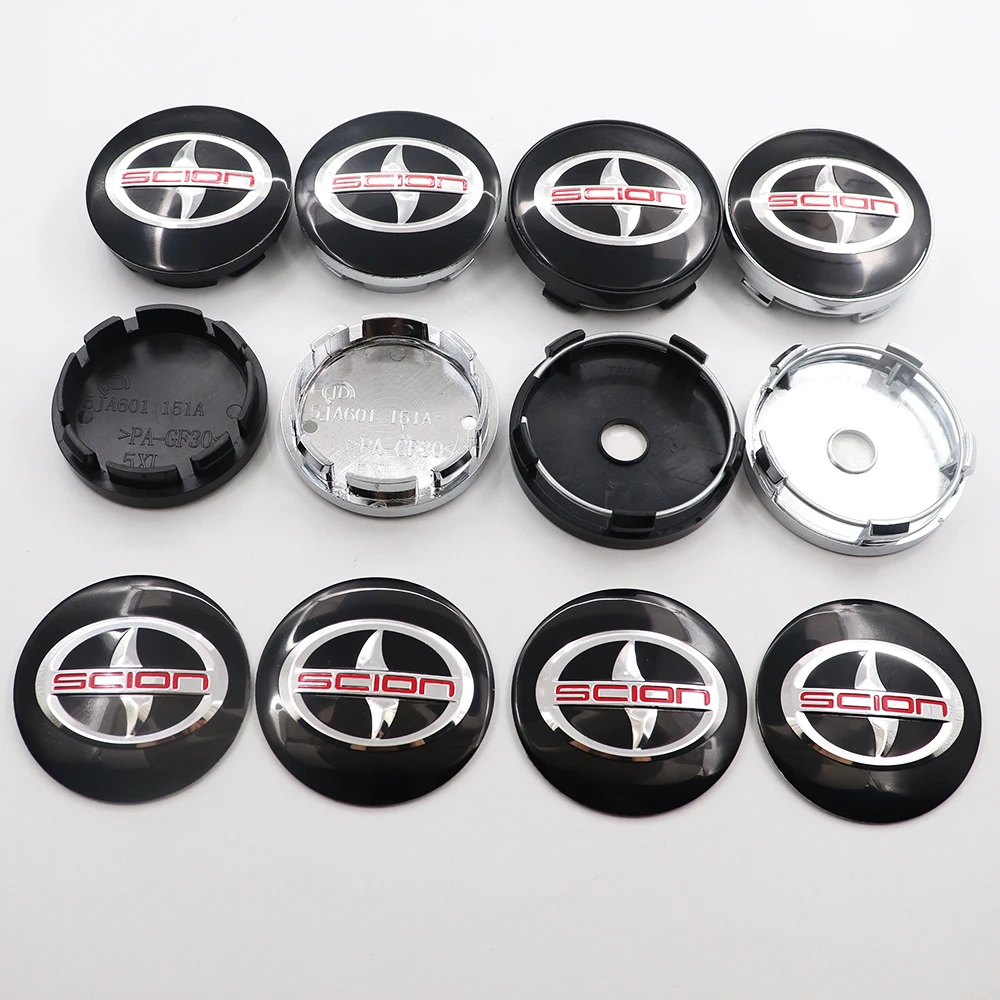 4 шт. 56 мм или 60 SCION Logo Центральная втулка колеса автомобиля Cap обод значок
