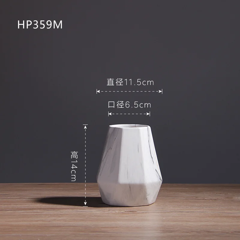 Ваза с цветами для дома простой геометрический стиль Круглая Керамическая лоза