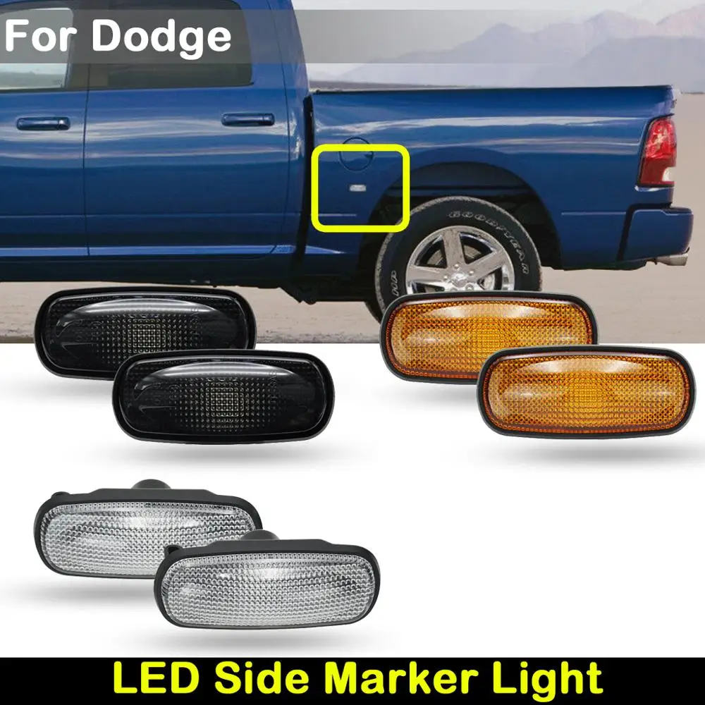 

For Dodge RAM 2500HD 3500HD 2003-2009 LED Side Fender Marker Dually Bed Light turn signal lights LED side marker lamp