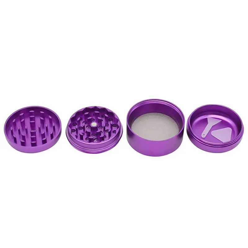 

Upscale Fillet flat Smoke Grinder 63MM 4-layer Aluminum Alloy Herbal Tobacco Spice Weed Grinders Smoking Pipe Accessories