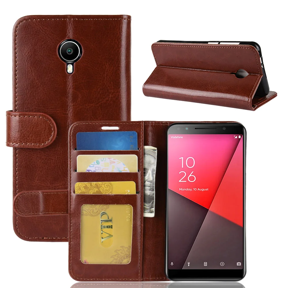 Кожаный чехол-кошелек в стиле ретро с подставкой для Vodafone Smart N9 Lite VFD 620 чехол