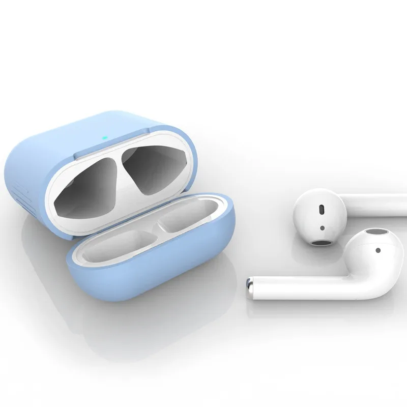 ТПУ Силиконовые чехлы для Airpods 1/2 защитный аксессуар чехол прозрачный Ультратонкий чехол противоударный держатель для Air Pods 2nd